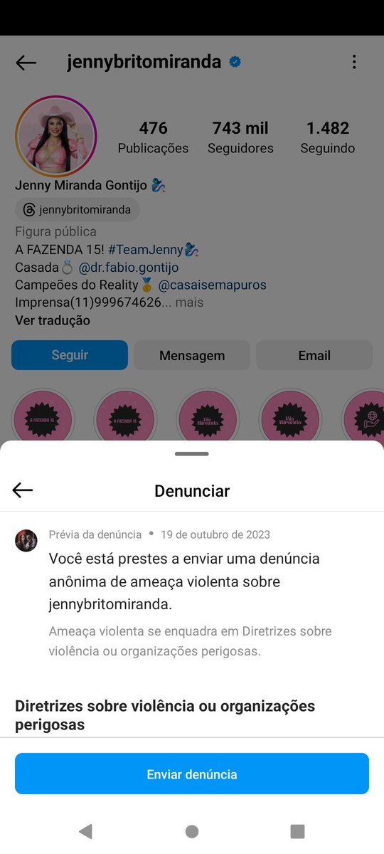 Vamos denunciar a conta da Jenny
#AFazenda15 #AFazenda #TeamRachel #Rachel