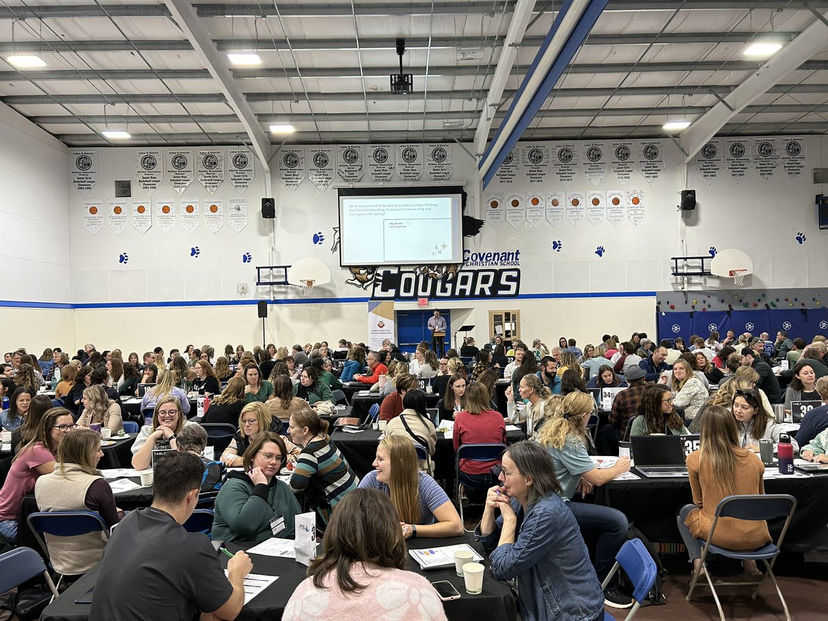 Excited to be hosting our teacher’s convention at Covenant Christian School. Seeing 300 teachers working together designing learning experiences is why we gather! #pcceconv