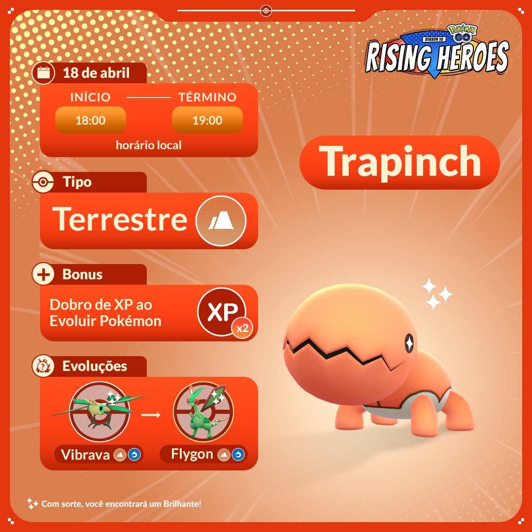 Abegger38692's tweet photo. 🤩🤩🤩🤩 #PokemonGOHoliday #PokemonCommunityDay #PokemonGOFest2022Finale: #PokemonGOFest2023 #GiftWithGO #AprilFowlsDay  
Original: PokemonGOptBR https://t.co/SJbrvckv85