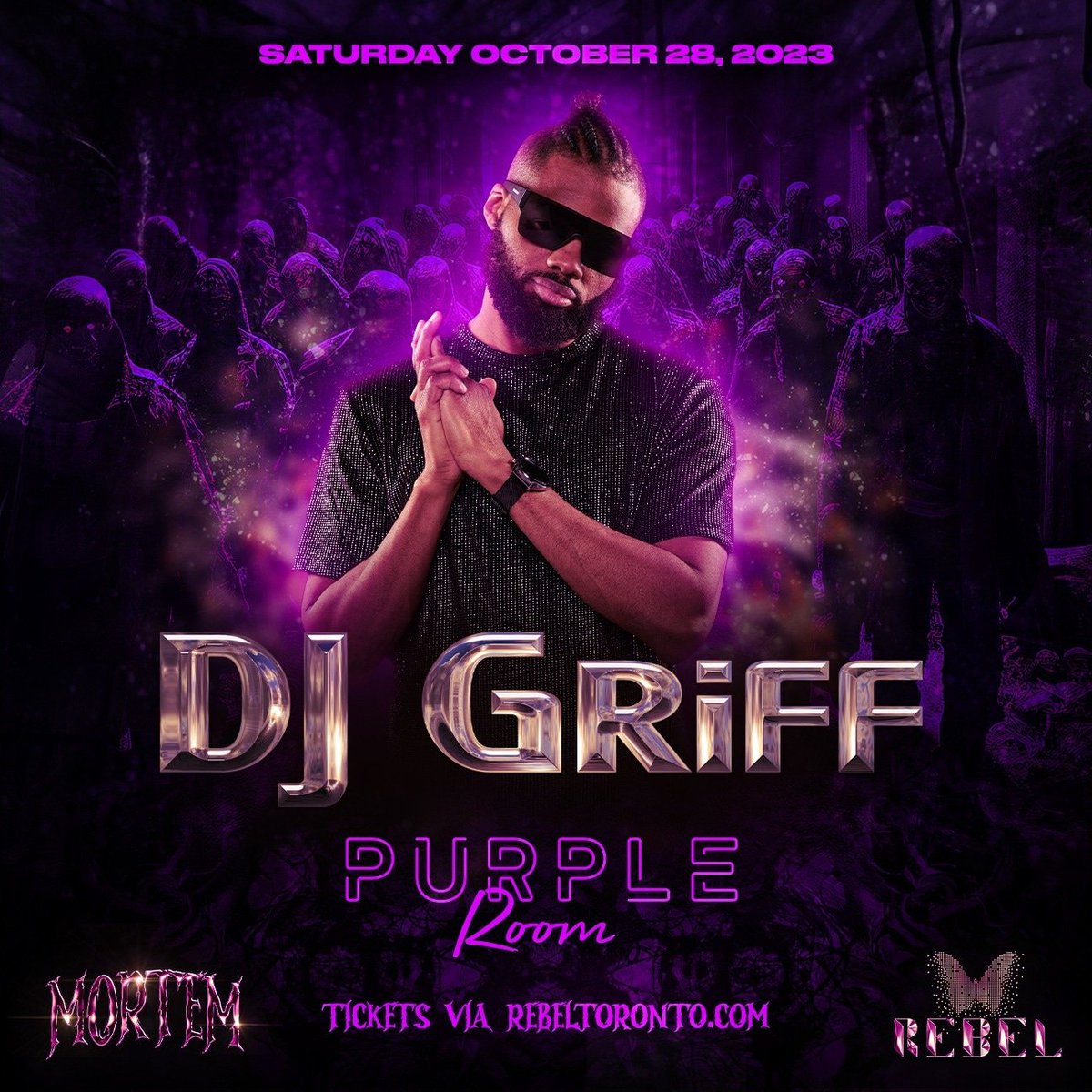 Oct 28th The King is Back inside @Rebel_Toronto Halloween #SaturdayNight!!

Get your Adv #Tickets Now and Book your #VIP Booth!! Text 416.735.7827

#Hiphop #Trap #Dancehall #PurpleRoom