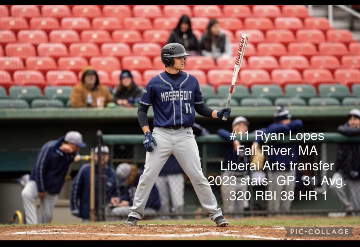 2023 stats with <a href="/MassasoitSports/">Massasoit Athletics</a>. Looking forward to a great 2024 season! Seeking 4 year opportunities. <a href="/jucoroute/">#JucoRoute</a> <a href="/JucoUncommitted/">JUCO Uncommitted</a> <a href="/BaseballCf/">CF Uncommitted Baseball</a>