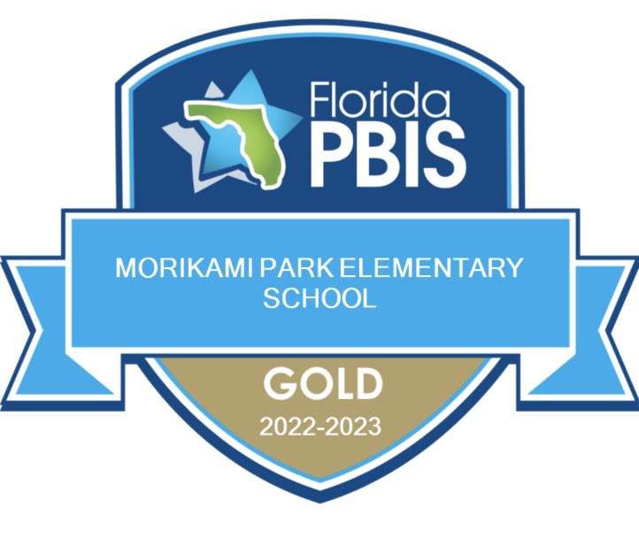 Congratulations Morikami Park Elementary on being a PBIS Gold Level school. Our whole school team worked hard to earn this! 🐻@pbstrulymatters @morikami_park @AmyMercier1 @InstSupSteiger @RachelCapitano