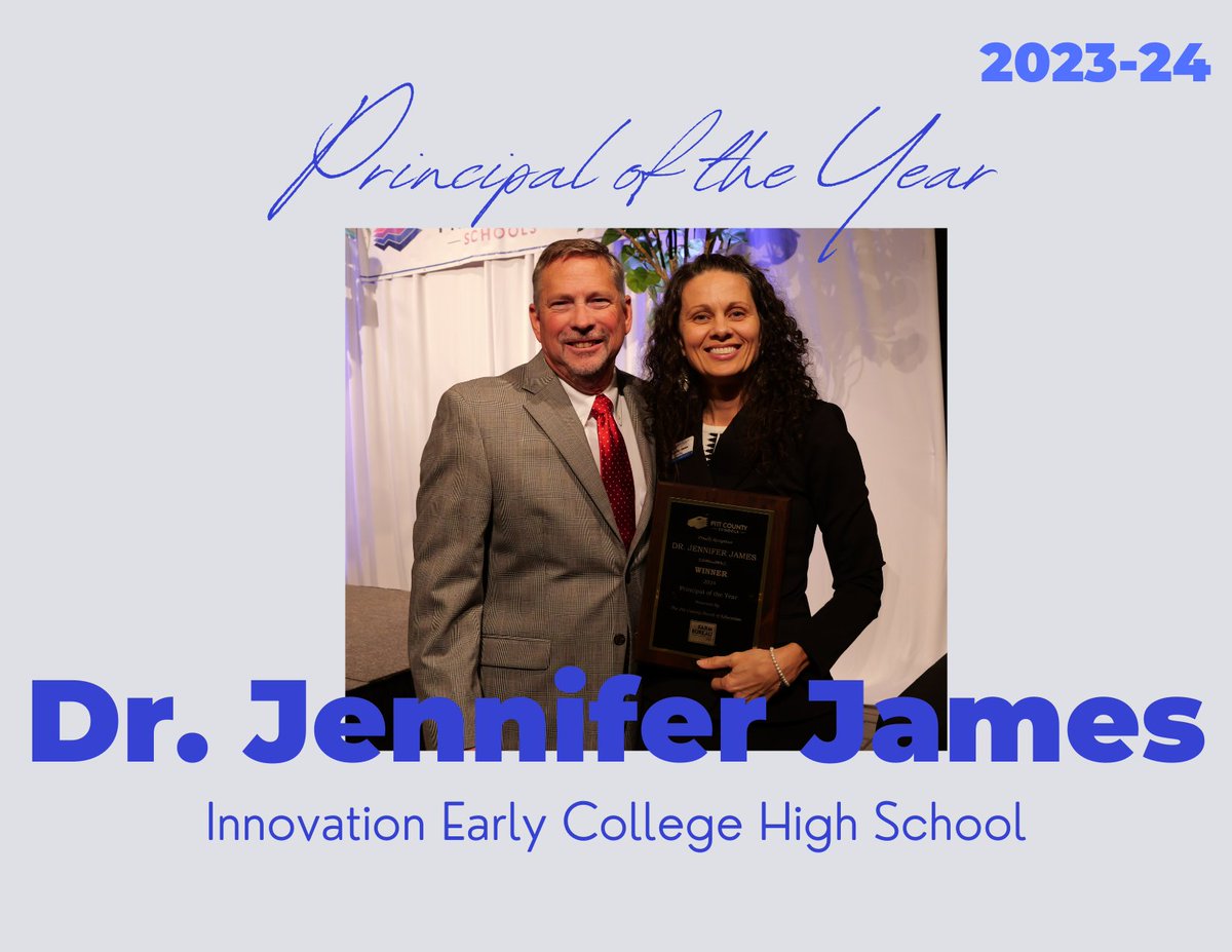 Congratulations to Dr. Jennifer James, Pitt County Schools Principal of the Year! 

<a href="/IECHSKraken/">Innovation Early College</a>