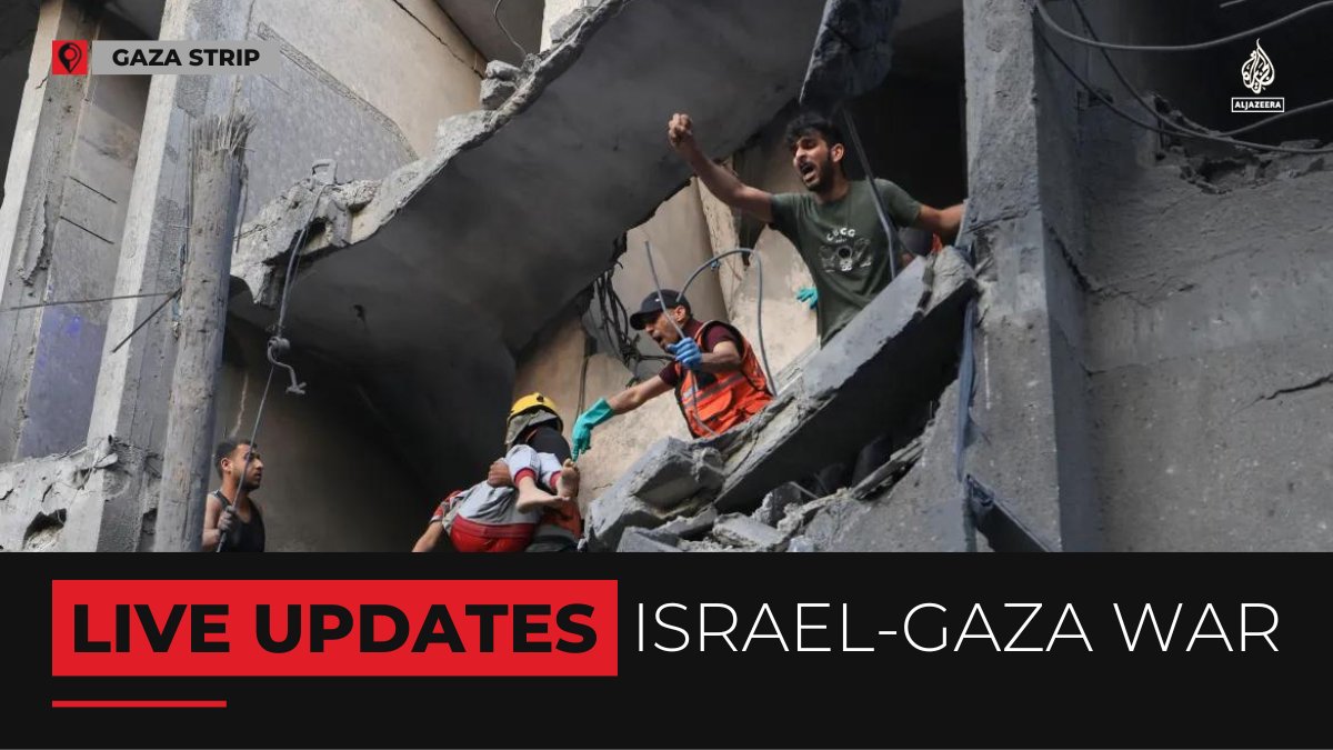 Israeli bombardment of Gaza continues amid signs for the first humanitarian aid deliveries into the besieged Palestinian enclave. 🔴 Follow our LIVE coverage: aje.io/q4qx2p