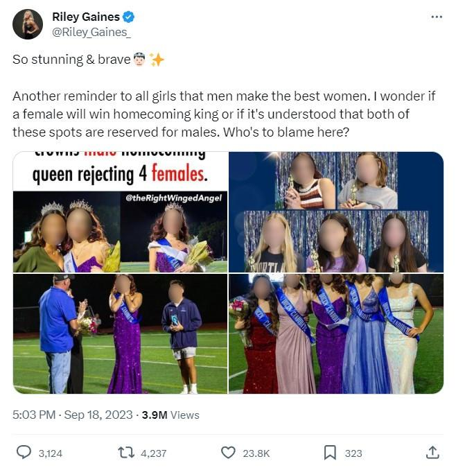 AriDrennen's tweet photo. We should not lose sight of just how much the anti-trans movement is supported by full-on adults bullying literal children on the internet.

@MiaGingerich on a growing and dangerous trend in right-wing media: https://t.co/ZKcTpbEPg8 https://t.co/1mDHKmHs5t