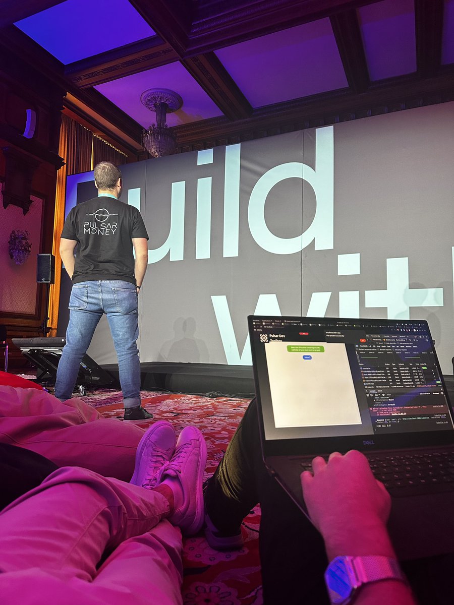 astratudor's tweet photo. Pulsar Money team still standing at the #xDay2023 hackathon🔥🔥 https://t.co/UZ1N2pptmX