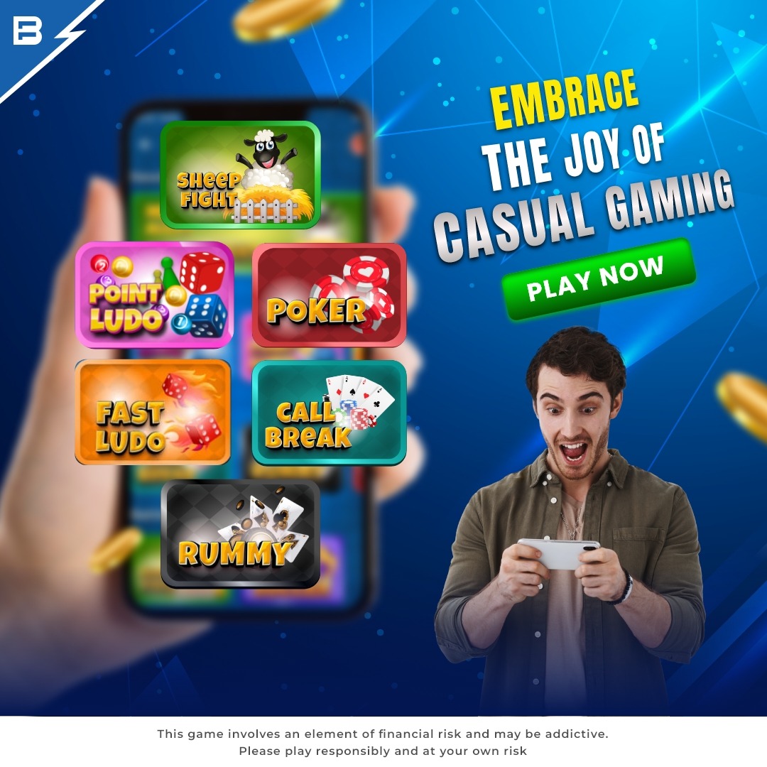 batballeleven's tweet photo. Dive Into the World of #CasualGaming with #BatBall11! 🎲🃏 Experience the Pure Joy of Fun, Anytime, Anywhere.
📲 Start Playing Now: https://t.co/DeGJDVbJzq
#CardGames #BoardGames #DiceGames #Ludo #FastLudo #PointLudo #CallBreak #Rummy #Poker #WinBig #GameChanger #BatBall11App https://t.co/V4Mx6TA6hA