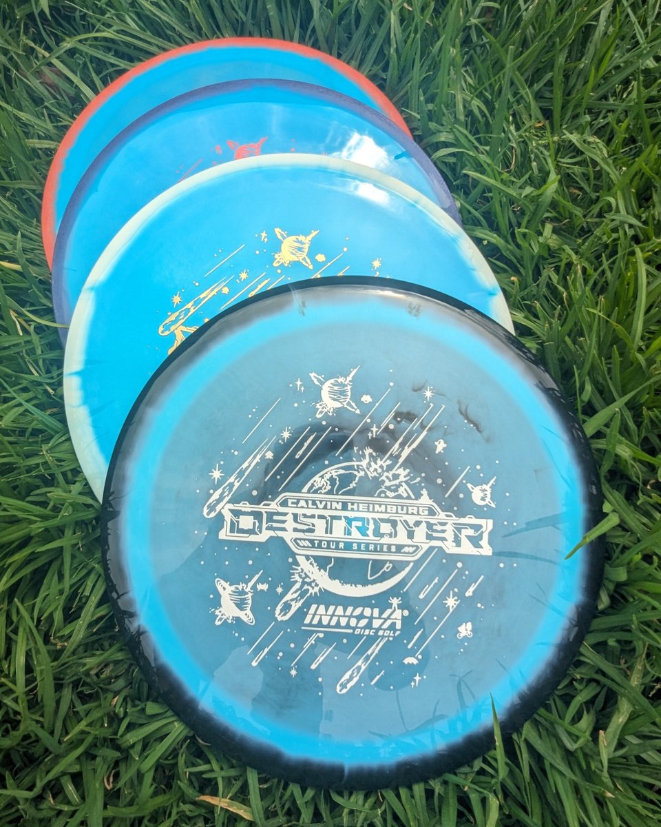 FlyingDiscStore's tweet image. Innova Tour Series drop hitting the shelves today! This first drop includes a restock of the blue Nathan Sexton Firebirds, the super beefy Joel Freeman Juggernaut and Calvin's Toro and Destroyers! Very limited stock available, so get in fast!