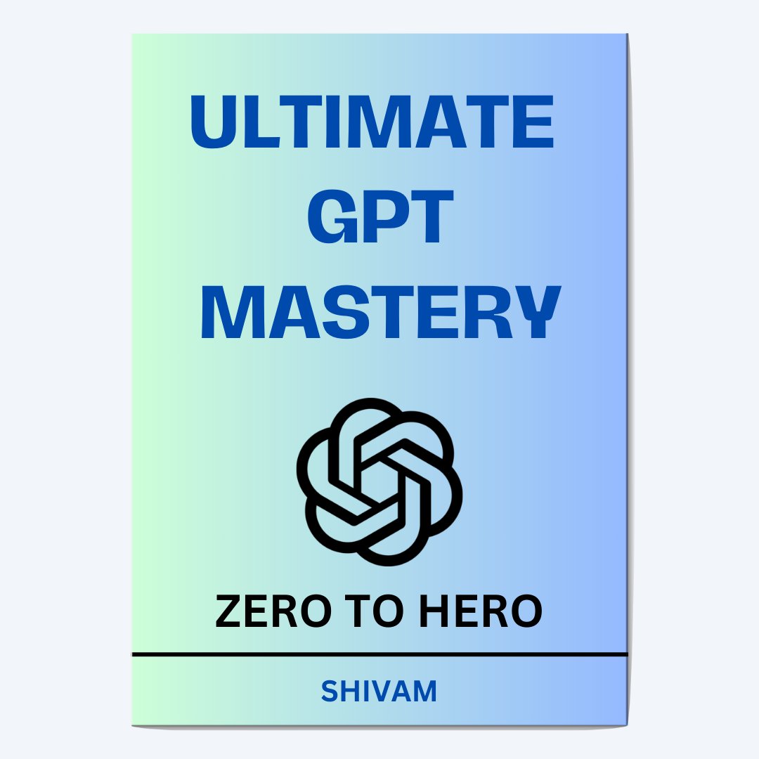 shivamwrites_'s tweet image. The AI market is about to hit $267B by 2027

So I built "Ultimate GPT Crash Course
" for you

1️⃣ Roles
2️⃣ Prompts
3️⃣ Making money
4️⃣ Creating apps
5️⃣ Writing code

And for 24 hrs, it's 100% FREE!

To get it
1. Follow me (so that I can DM)
2. Like 
3. Reply X