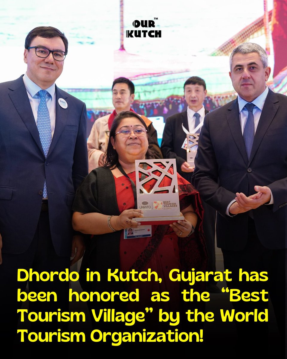 Dear <a href="/narendramodi/">Narendra Modi</a> sir, Due to your vision for White Rann of Kutch and Dhordo to develop as Tourism place, This achievement has arrived and award given to Dhordo as “Best Tourism Village” 🙏🏻🤝

‘Kutch Nahi Dekha Toh Kuch Nahi Dekha’