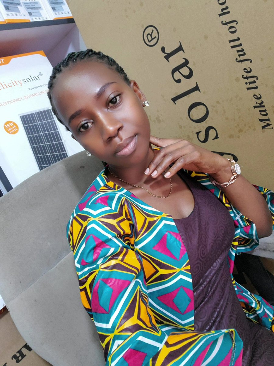 Africa flows in me🥰
Uganda is my Home🇺🇬
Mitooma my District Home
I sale Solar for homes and businesses, kindly support my small Hustle.
 
#Solar #SolarLights #Solarpanel #Inverter #Solarbattery #Rails #SolarWaterHeater #Carbattery #LithiumIronBattery. Call 0754164744 0770845110