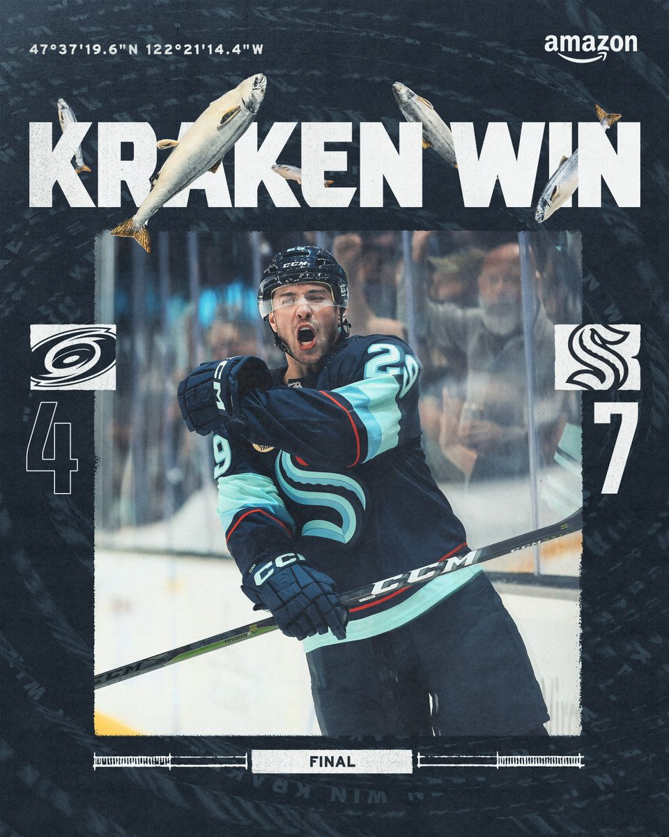 SeattleKraken's tweet photo. FIRST DUB OF THE SEASON! https://t.co/huGU5iCLRg