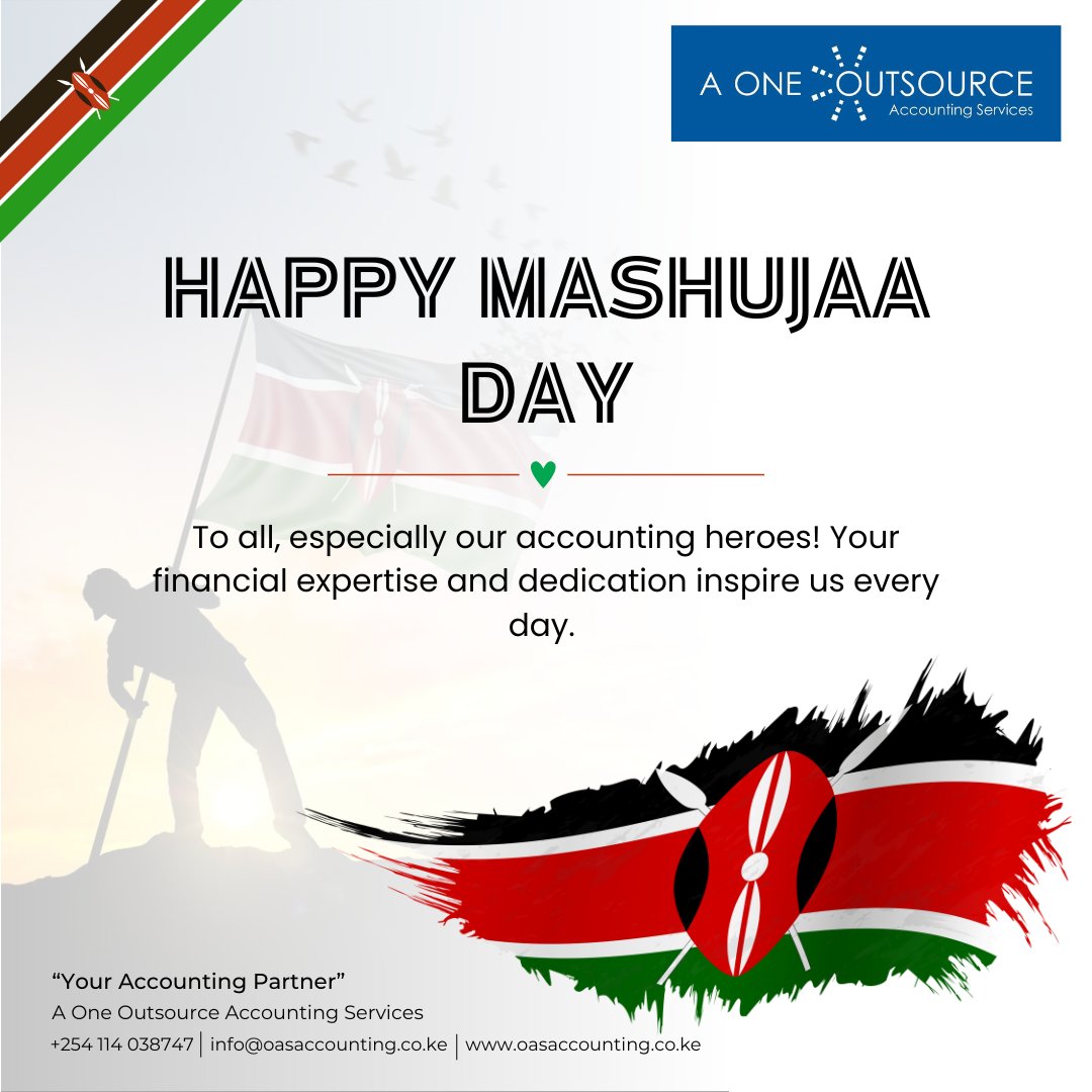 aone_ke's tweet photo. Happy Mashujaa Day to all, especially our accounting heroes! Your financial expertise and dedication inspire us every day. ππ
#MashujaaDay #AccountingHeroes #FinancialSuccess #aoneoas https://t.co/rIsv9SuE58