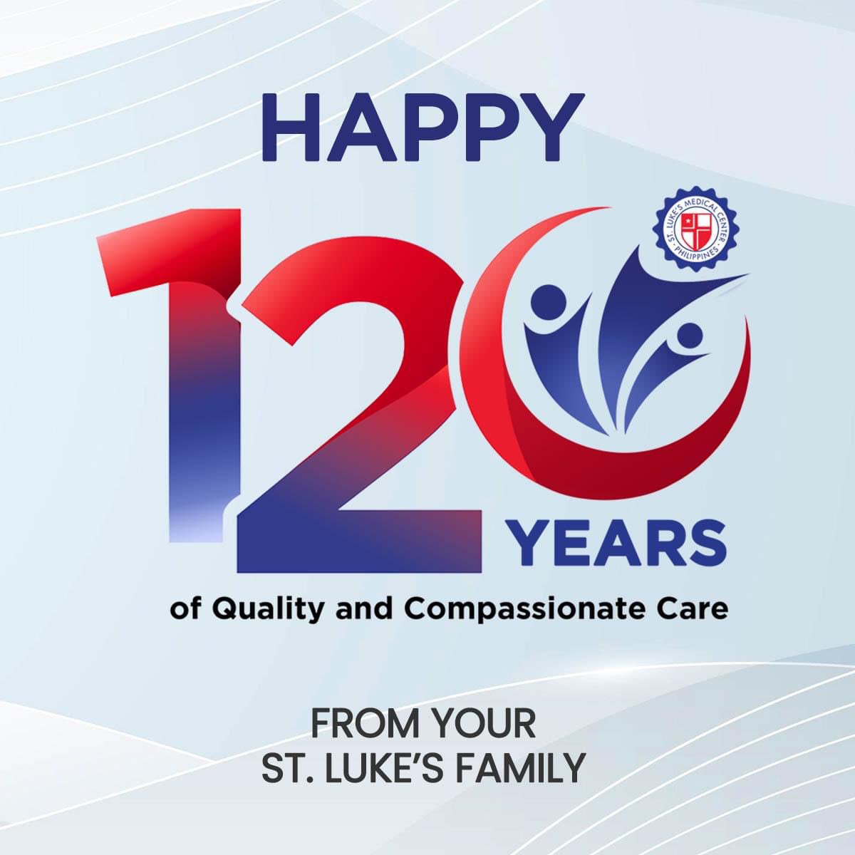 slmccmwhqm's tweet photo. Happy 120th Anniversary, St. Luke’s Family!
#SafeatSLMC
#StLukes120thAnniversary
#StLukesCSR
#SLMCCM https://t.co/VMMwT7tH3D