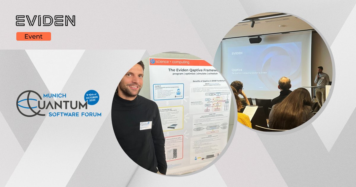Eviden_Compute's tweet image. ✨ We had an amazing time at the Munich Quantum Software Forum last week!
Our colleague, Marius Schöndorf, presented our Eviden Quantum computing offer, #Qaptiva!
spr.ly/6011uZ3t9
#QuantumComputing #Quantumprogramming #MQSF