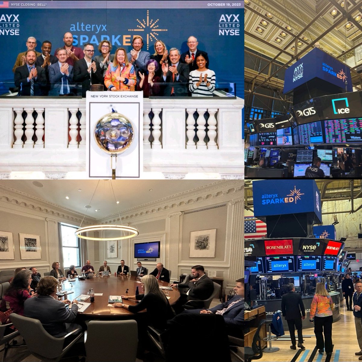 JayGarciaUSMC's tweet image. #ICYMI: It was an exhilarating day for the advancement of #AnalyticsEducation as @alteryx&apos;s Co-founder and Chief Advocacy Officer, @alteryxlibby, had the honor of ringing the bell at the @NYSE to celebrate #AlteryxSparkED&apos;s inaugural New York City #Datathon!