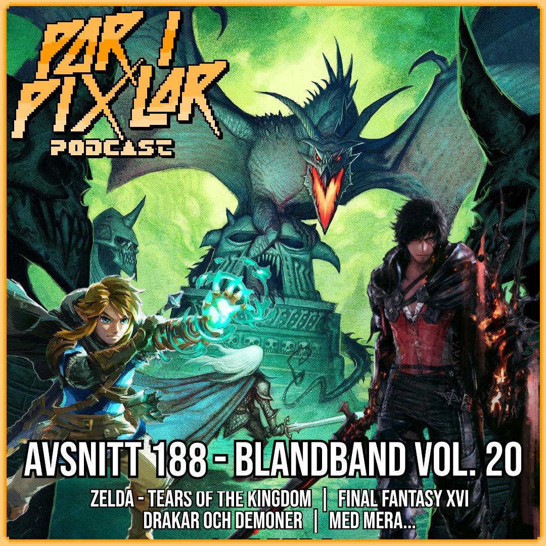 Paripixlar's tweet photo. Nytt avsnitt! Vi snackar Zelda TotK, Final Fantasy XVI, Drakar och Demoner och en massa annat! In på Spotify vettja! 
https://t.co/9OdK02vglW

#tvspel #poddtips https://t.co/g12qh6tbMX
