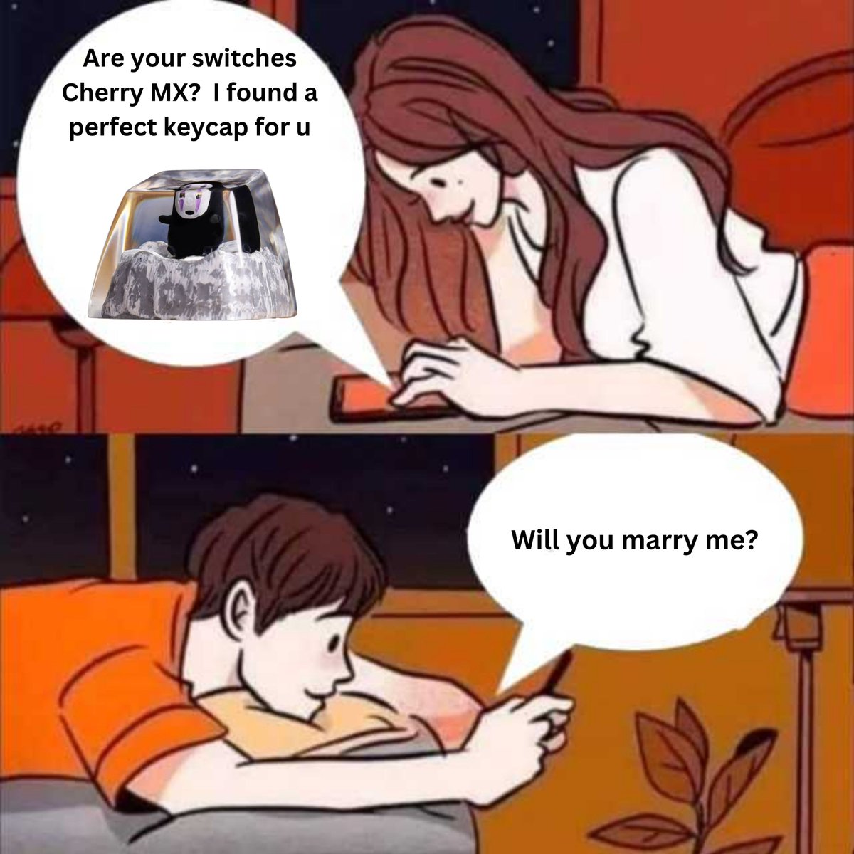 Hirosart_'s tweet photo. Wife material right here. Keep her, you lucky man😘💋 #funny #meme #sarcrastic #shoppingaddicts #wholesomememes #entertainer #sarcrastic #gamers #gamingaddicts https://t.co/lJM67UWVcU