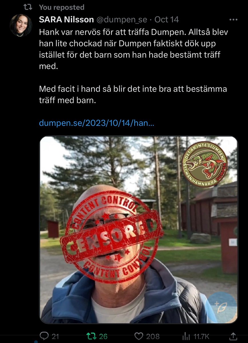 Inte Rasist, Men tweet media