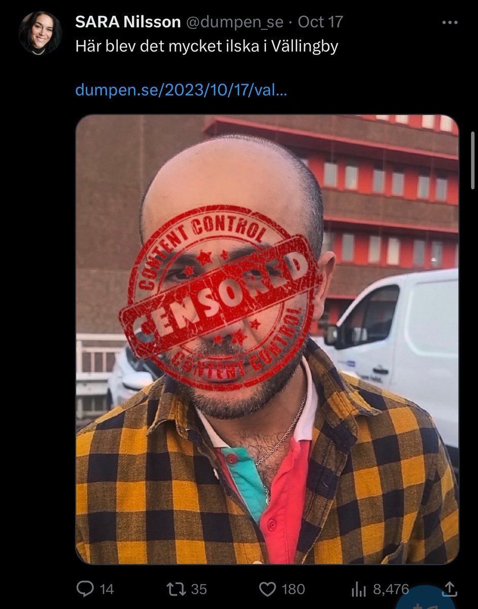 Inte Rasist, Men tweet media