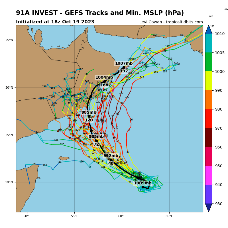 LimWeather's tweet photo. #Invest91A has a #TCFA in the S #ArabianSea,model ensembles like from the #GFS, #ECMWF forecast a track WNW towards the S #ArabianPeninsula incl #Yemen, #Oman; with life threatening #Flooding/#Mudslides very likely
#Tropicswx #Wxtwitter #ARB02 #91A #Tej #Cyclone #CycloneTej #JTWC https://t.co/HyksWIqH8y