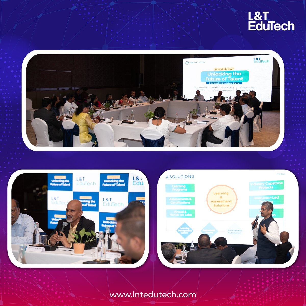 lntedutech's tweet photo. Our “Unlocking the Future of Talent” event at the ITC Grand Chola, Chennai was a resounding success!
Thank you to everyone who joined us for this memorable evening.
#FutureOfTalent #HRInnovation #EventHighlights #LNT #WeareLNT #LNTEduTech #larsenandtoubro https://t.co/KXXyZ7we8K