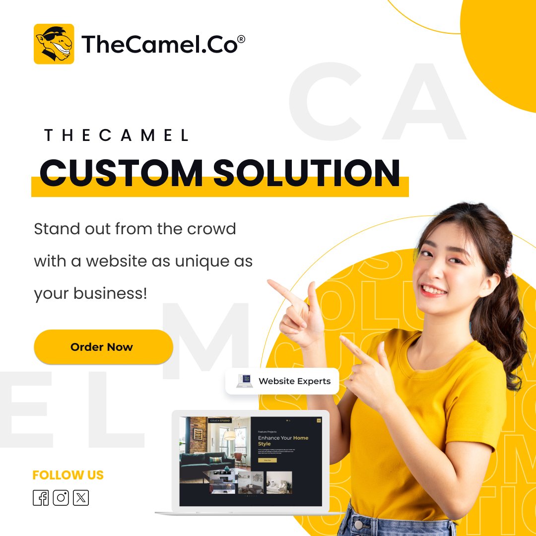 TheCamelExperts's tweet image. Embark on a journey to web excellence. Picture a website that mirrors your distinct brand story and aspirations. 

Our custom solutions make it real. Let&apos;s weave your success story - chat with us now!  thecamel.co/chat-with-us  #WebDesign #CustomSolution #TheCamel #PoweredByDuda