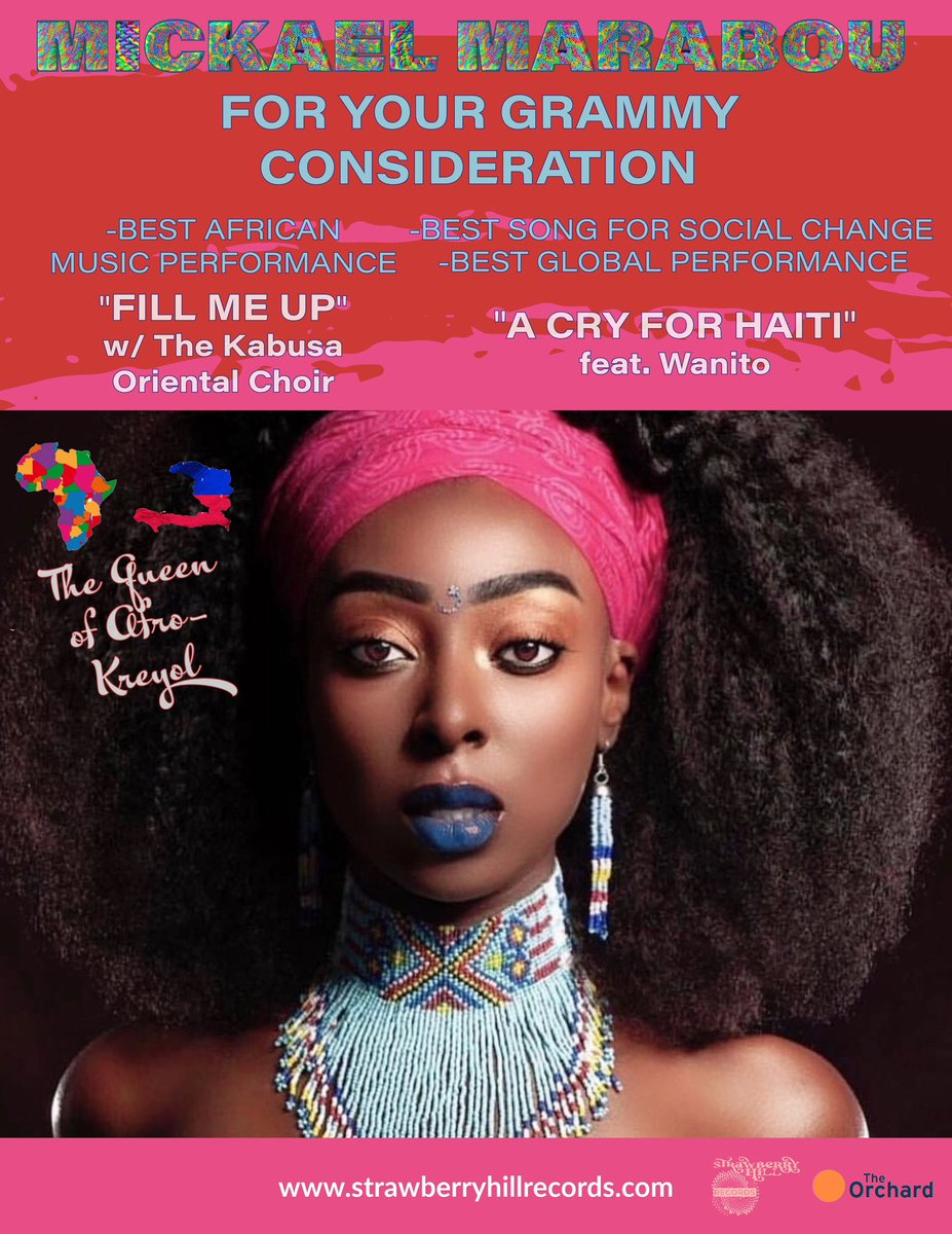 MickaelMarabou's tweet photo. GRAMMY 😭 So honored to be here 🙏🏿🇭🇹🌍 For Your Grammy Consideration ❤️‍🩹 let’s heal the world together 🕊️WANITO !!! We made it this far and we’re gonna keep on going 🇭🇹🐐thank you for lending your voice and your pen @wanitomusic 🖊️ ✍🏾… @recordingacademy #grammyconsideration https://t.co/eLpWJCYP3V