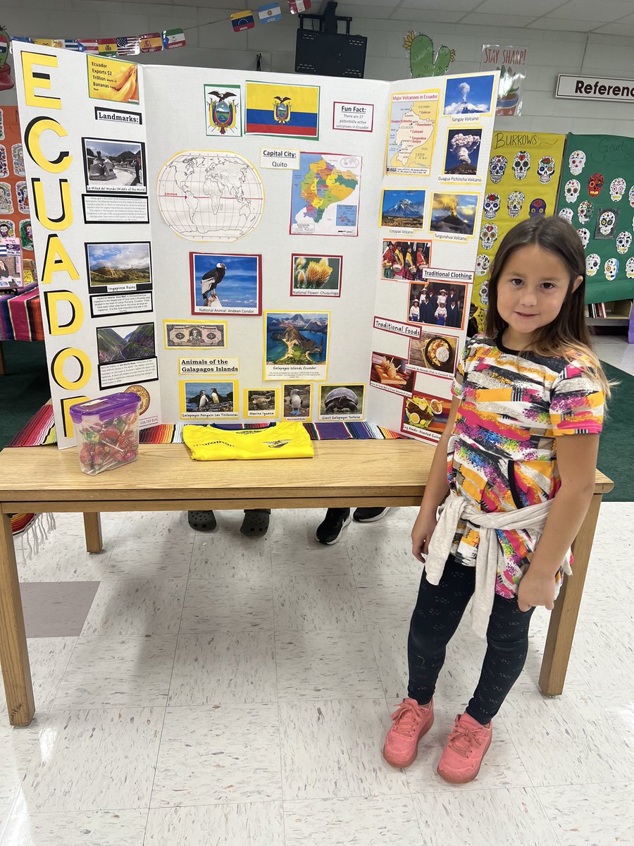 DaisyQR1's tweet photo. 5th graders @HCPS_Trapnell did a fantastic job with their #HispanicHeritage country research projects. 🇪🇨 🇳🇮 🇵🇷 🇲🇽 https://t.co/6XtarPHeM6