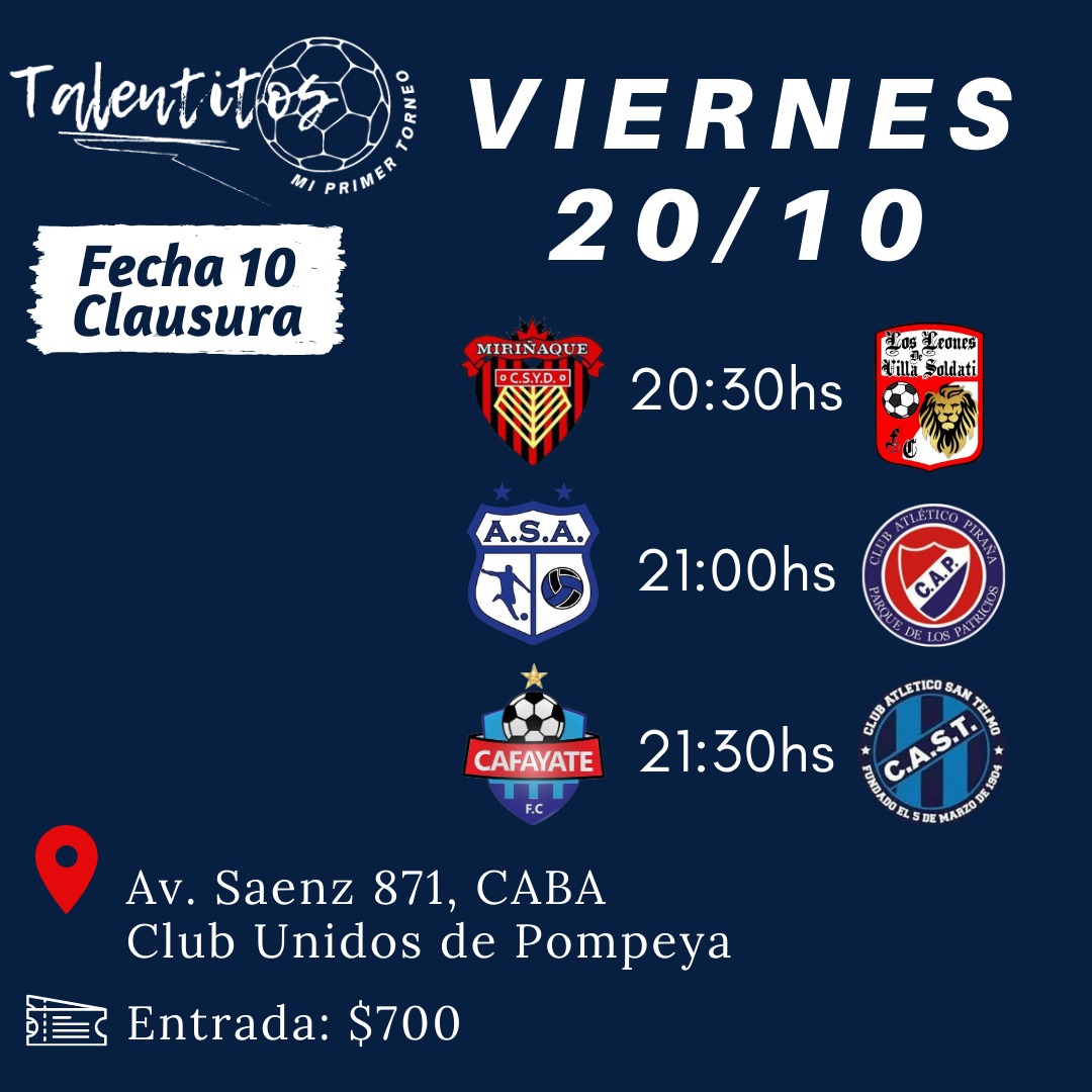 clubsantelmo's tweet photo. 🏆 #Talentitos
👉 Lo que se juega este viernes por @gusfaal74 https://t.co/FDhoZUiTLF