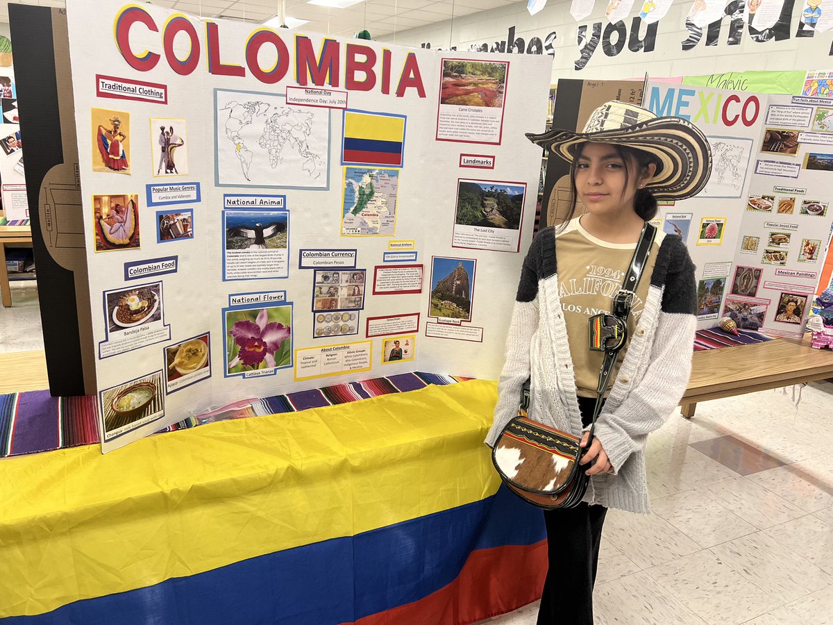 DaisyQR1's tweet photo. The fun continues @HCPS_Trapnell with presentations about Spanish speaking countries during #HispanicHeritageMonth 🇺🇾 🇪🇨 🇨🇴 🇪🇸 https://t.co/W8RGLrObYd