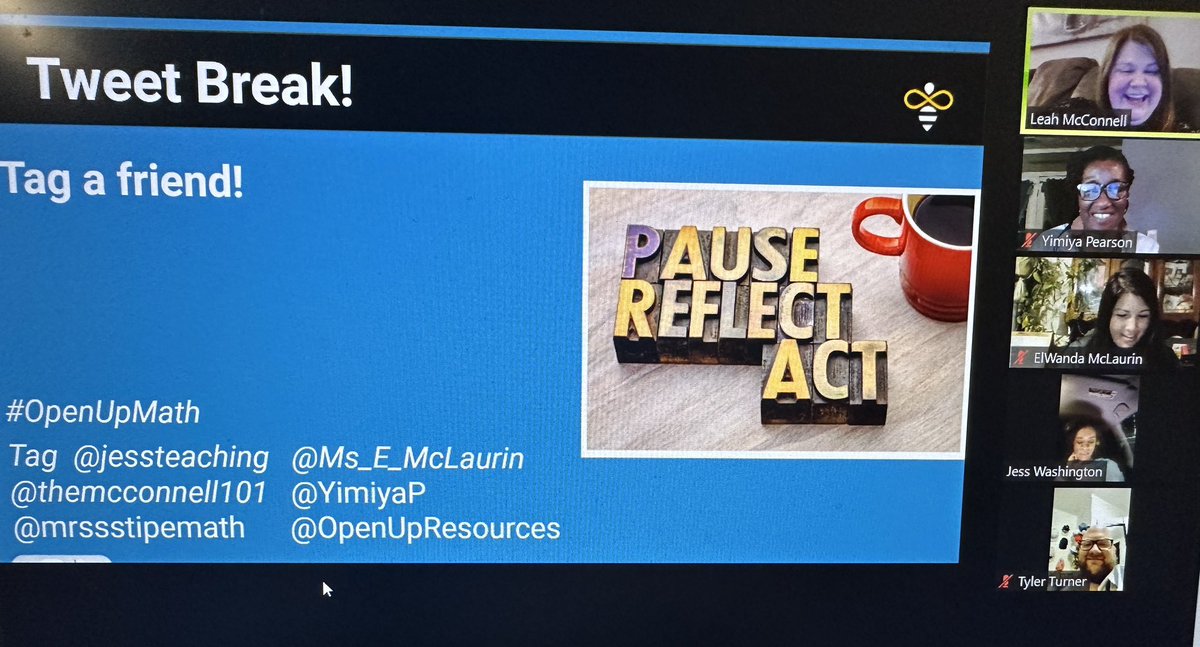 YimiyaP's tweet photo. The 6-12 @openupresources math CCs rocked the rigor levels of mathematics tonight and how this high quality curriculum does an amazing job of balancing conceptual understanding, procedural skill and fluency and application!  #Openupmath https://t.co/oZ0zwLyyX1