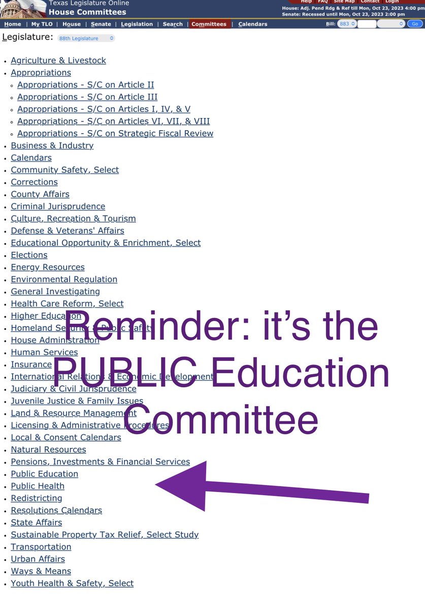 10 days into the 3rd 40 day special session Chair of House PUBLIC Education committee filed a large bill.