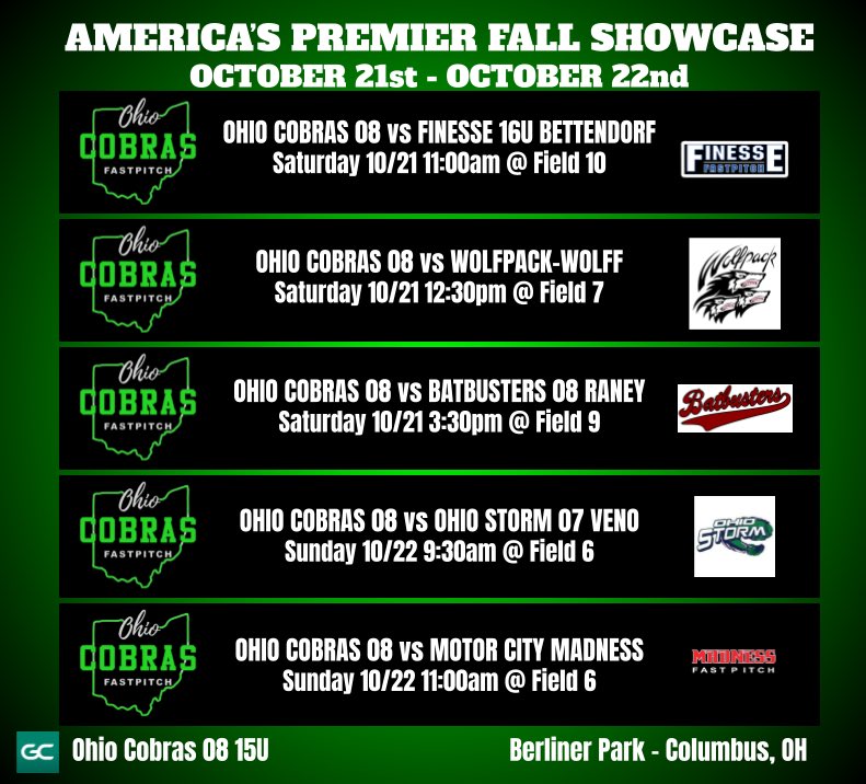 Ohio Cobras 08 (2026/2027) tweet media