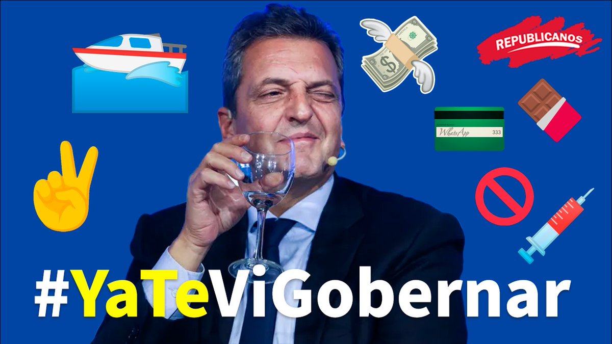 RepublicanosCRI's tweet photo. #YaTeViGobernar 🚤🍫💳💸
#SergioMassa es la reivindicación total del gobierno de la ladrona de Cristina y el inútil de Alberto

Se robaron las vacunas, los planes, la joda, la moneda...es todo de ellos

Le decimos basta con el voto a @PatoBullrich y #LaFuerzaDelCambio https://t.co/uDrZZWXU5N