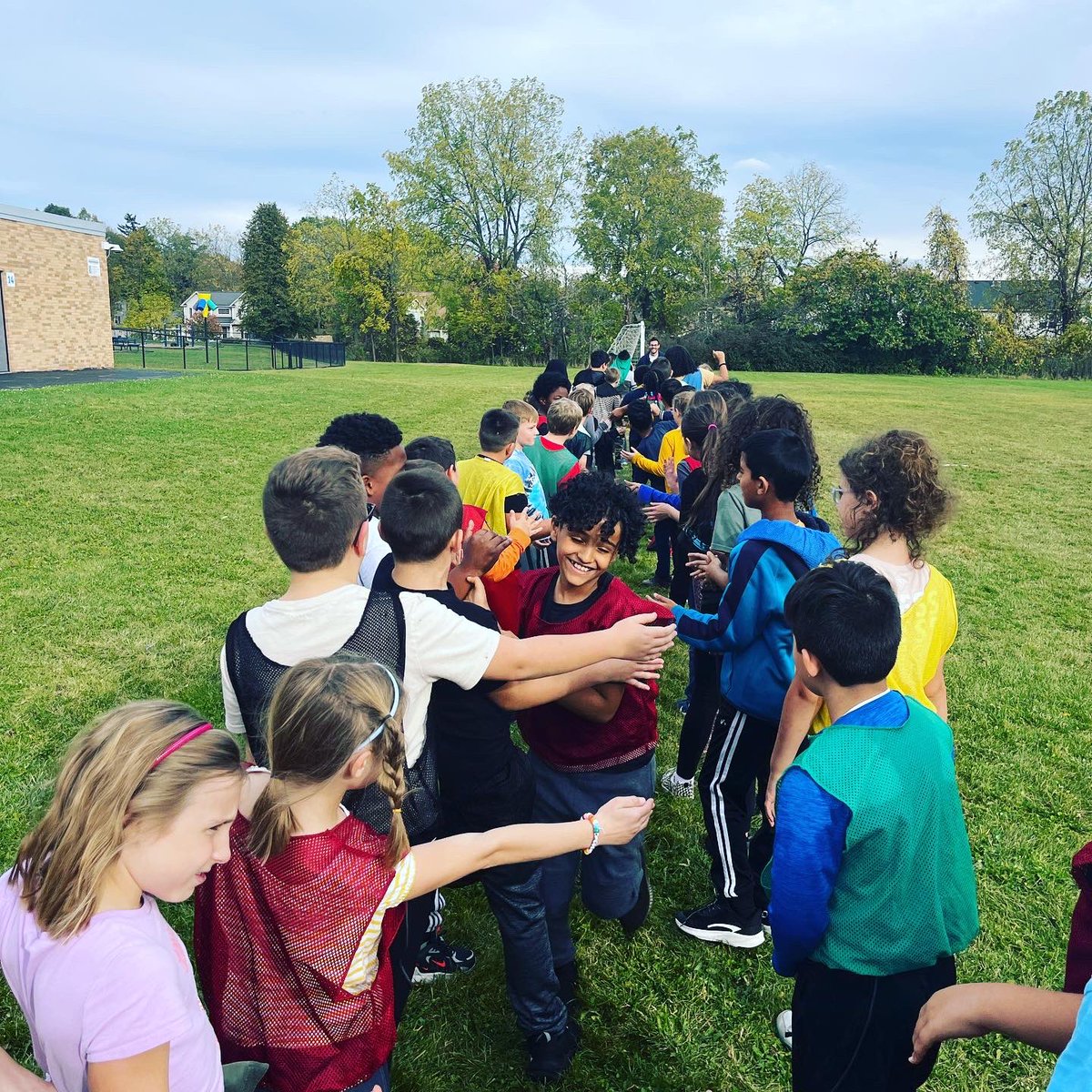PaulRoadPe1's tweet photo. We may be on different teams but we are all Paul Road Panthers! We talked about teamwork, sportsmanship and we cheered each other on today! Kickball club week 5! @PaulRoadSchool https://t.co/hbelF7rx1P