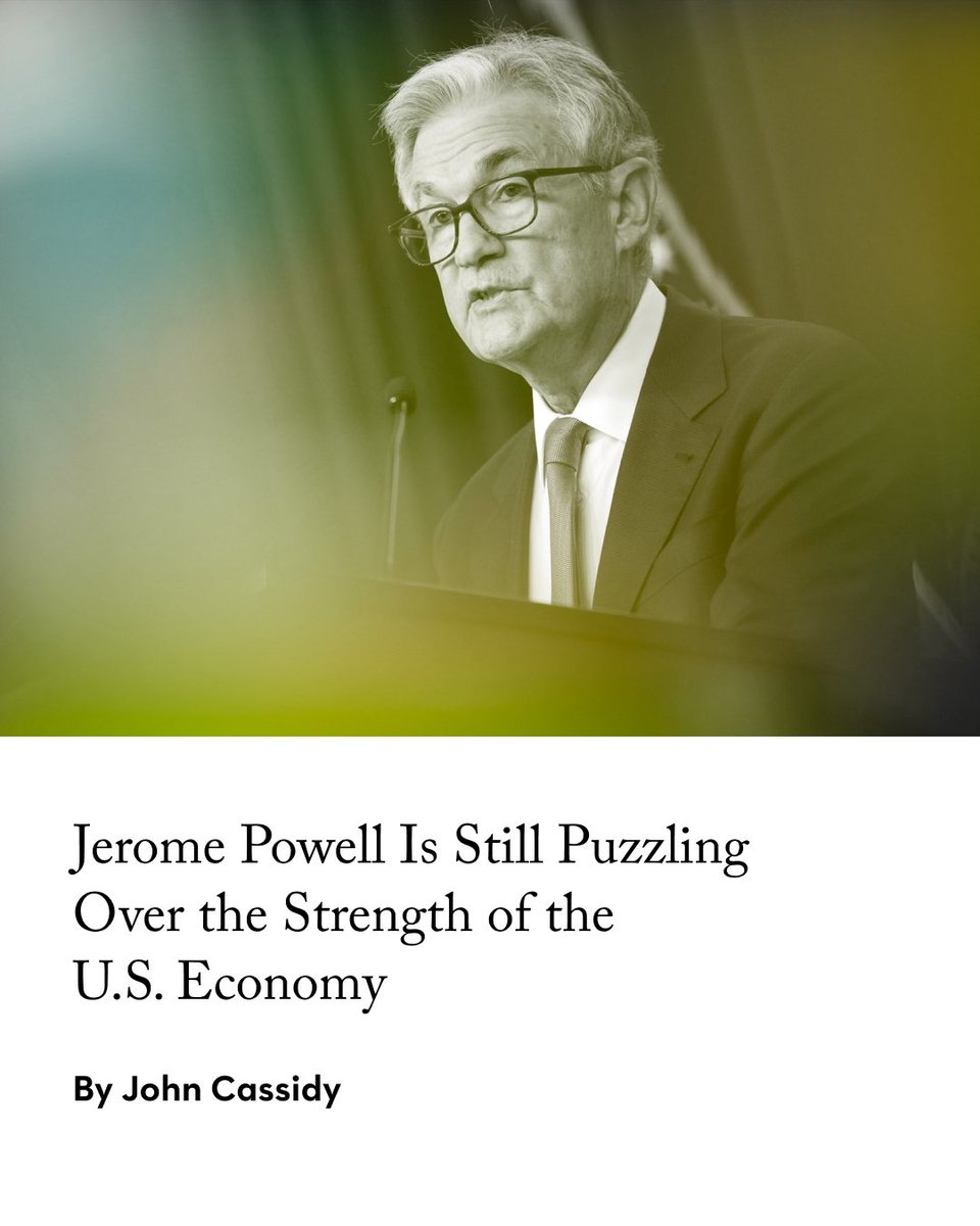 Even as the Federal Reserve chairman, Jerome Powell, and his colleagues have raised interest rates to bring down inflation, spending and hiring have picked up recently, and G.D.P. growth looks strong, @JohnCassidy writes. nyer.cm/7hJHO5U