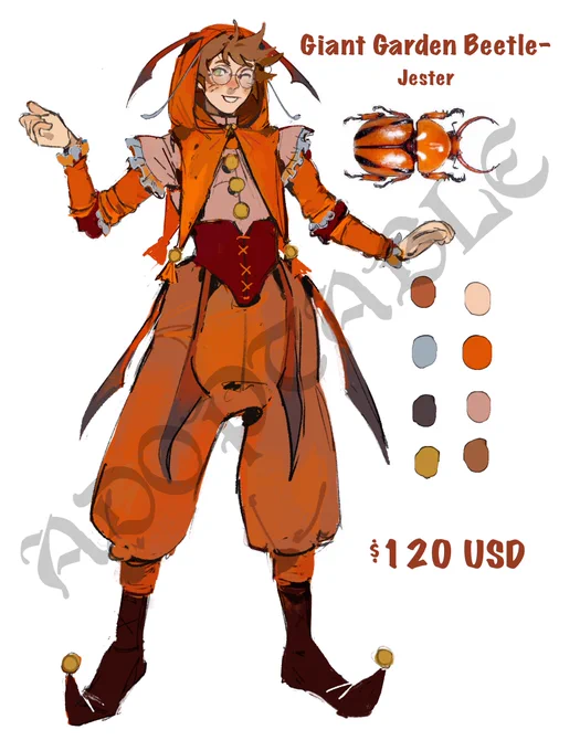 Finally done with these two bug lad adopts! Payment thru PayPal as always, dm me if you want to claim! #adoptables #oc