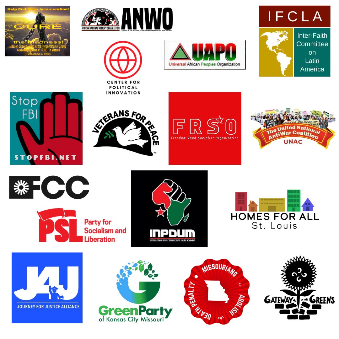 UhuruSolidarity's tweet image. USM would like to thank the following organizations for endorsing the #MarchForReparations taking place this Saturday in #StLouis MO! 

#UnityThroughReparations #Reparations #FreeFreePalestine #Solidarity #WhiteSolidarityWithBlackPower #ColonialismMustGo

StLouisReparations.Eventbrite.com
