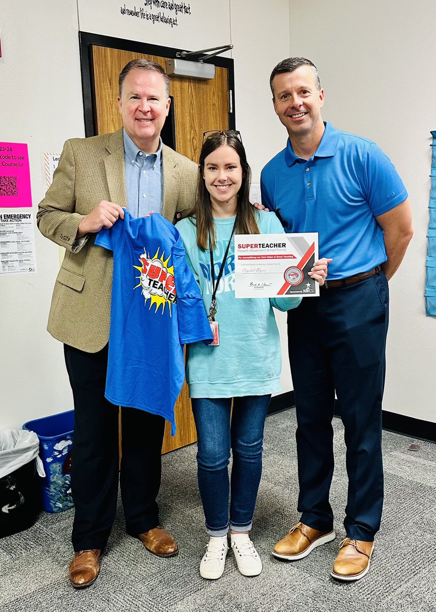 Congratulations to Ms. Byers, our very deserving CISD Super Teacher!
