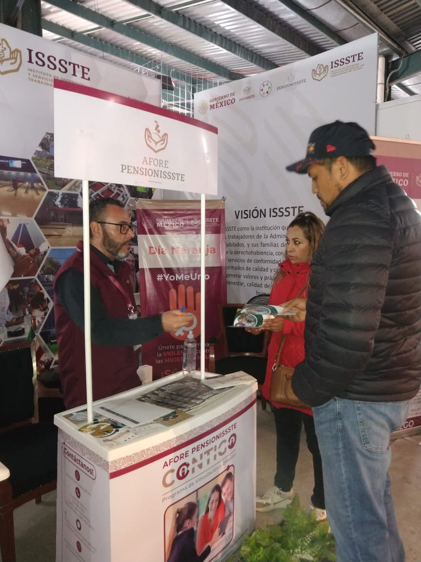 IsssteHidalgo's tweet image. Actividades de promoción en coordinación con @PENSIONISSSTE_, en el Último jueves de stand #IsssteHidalgo en la @FeriaHidalgo.

#EstamosTransformandoAlIssste