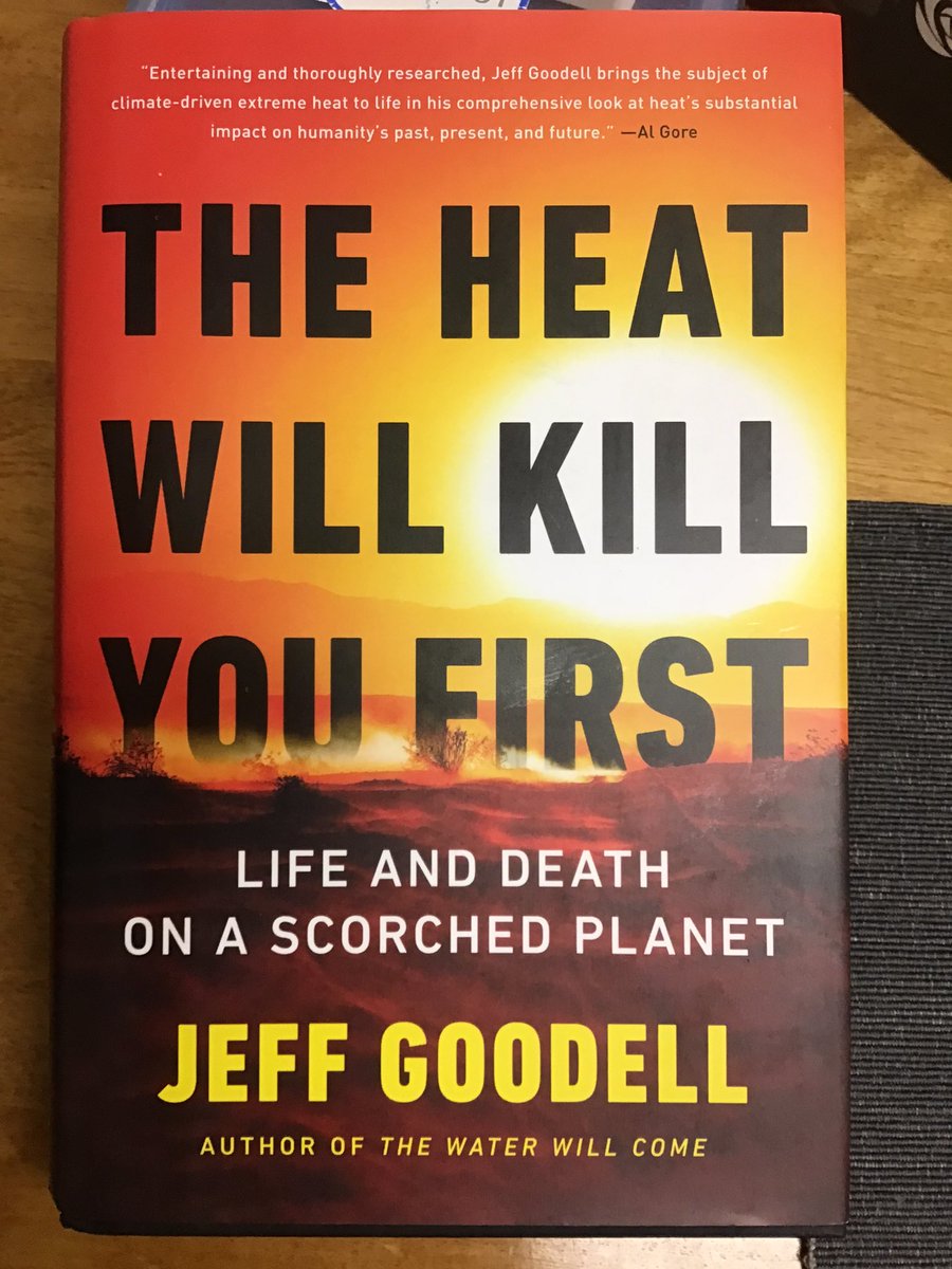 Scanlon_Leslie's tweet photo. At times a very tough read, mostly highly entertaining and evocative (memories of my mother sleeping in the screened-in porch in Ottawa’s hot summers!), this very readable book is timely & relevant. I couldn’t put it down… 🙏@jeffgoodell @littlebrown #MitigatingClimateChange 🔥 https://t.co/clTxEZIa3i