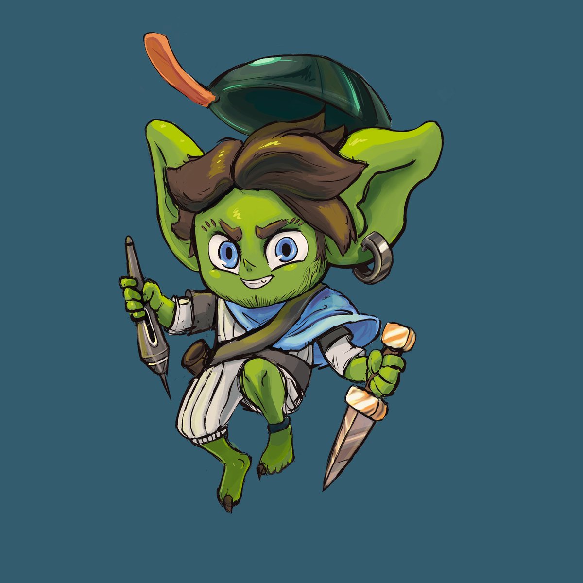 no estaba muy satisfecho con como me quedó así que lo retoqué, estoy mucho mas contento ahora #goblin