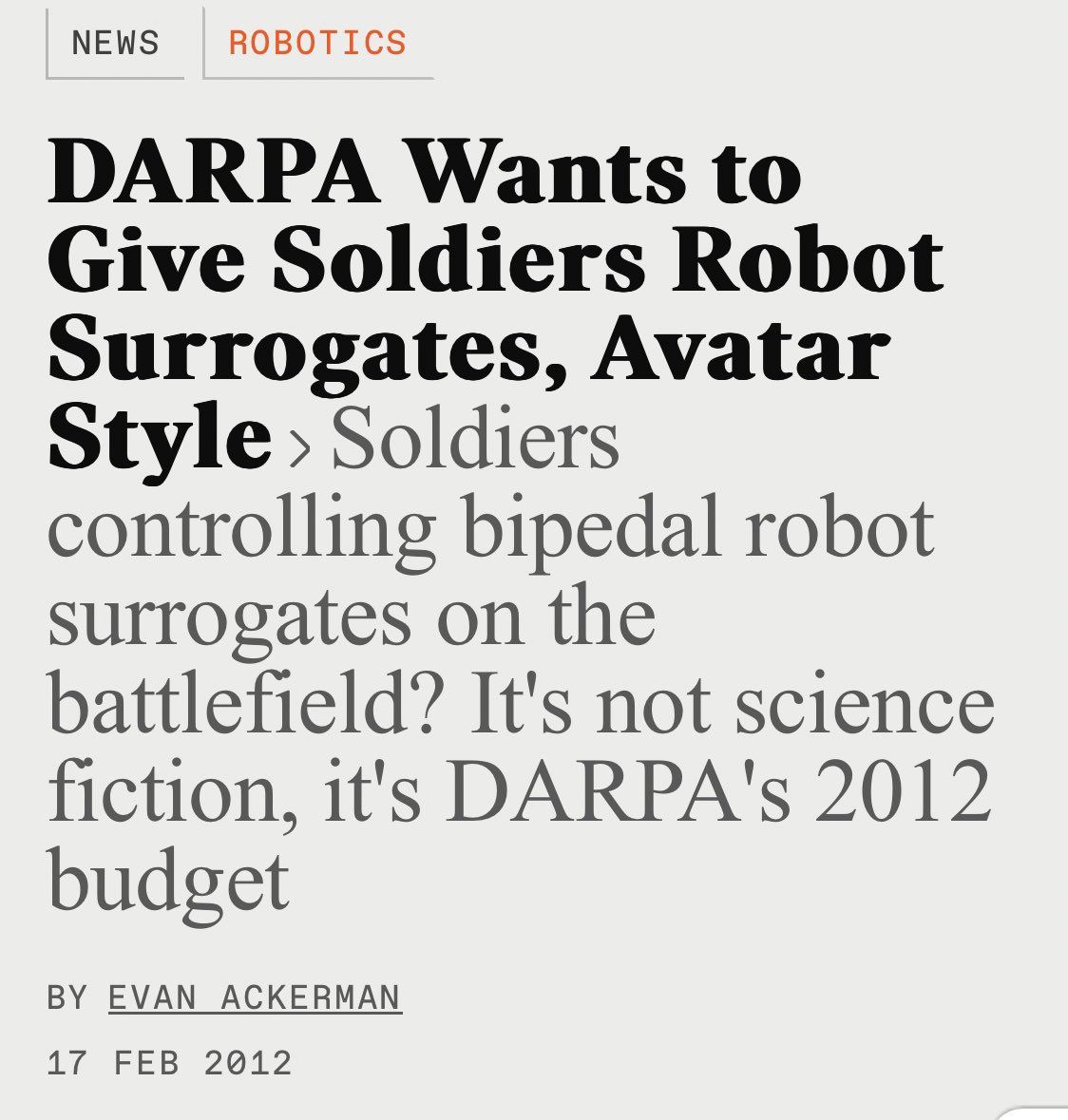 MetroCoder's tweet photo. Avatar isn’t just a sci-fi movie 🎥

Surprisingly, it’s a real project spearheaded by the US government since 2012. 🇺🇸🛰️🤖

🚩 🚩 🚩 🚩 🚩

Next-gen warfare will turn into a mere video game, desensitizing us to the human cost🕹️🌍 #EthicsInTech 

https://t.co/4DLuR3RSuV https://t.co/Tnxh2FytnG