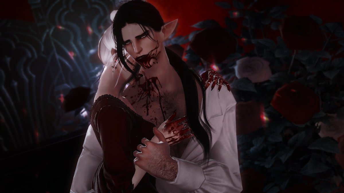 MnemosyneMusing's tweet photo. Day 18 - Sanguine Kiss 

A little late, but the lovely Tetsu did an amazing edit of the series I took for THE Melantha prompt, so worth the wait! I love the story it tells, you should know it is considering rude to interrupt dinner😈

#rosetober #sangweenrose #studionox https://t.co/RQn642NXAB