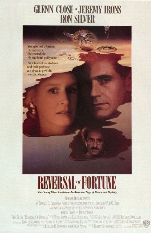 FilmNewsNos's tweet photo. 🎬MOVIE HISTORY: 33 years ago today, October 19, 1990, the movie ‘Reversal of Fortune’ opened in theaters!
#GlennClose #JeremyIrons #RonSilver #UtaHagen #AnnabellaSciorra #FisherStevens #JackGilpin #ChristineBaranski #StephenMailer #FelicityHuffman #MitchellWhitfield #TomWright https://t.co/WKL9WHjtz6