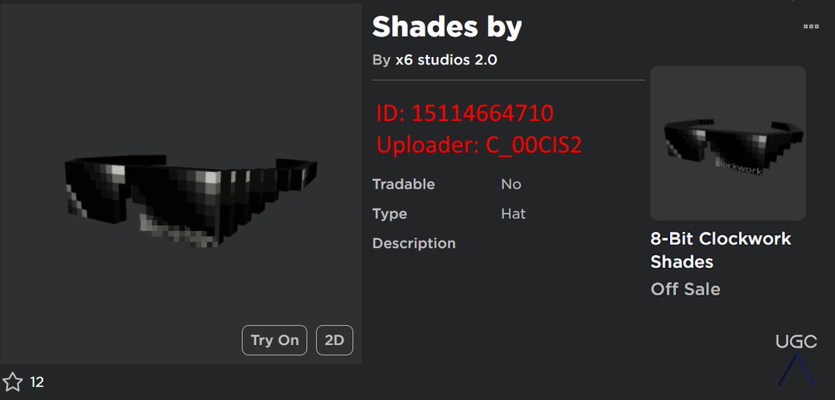 Peak” UGC on X: UGC creator C_00CIS2 uploaded a 1:1 copy of the