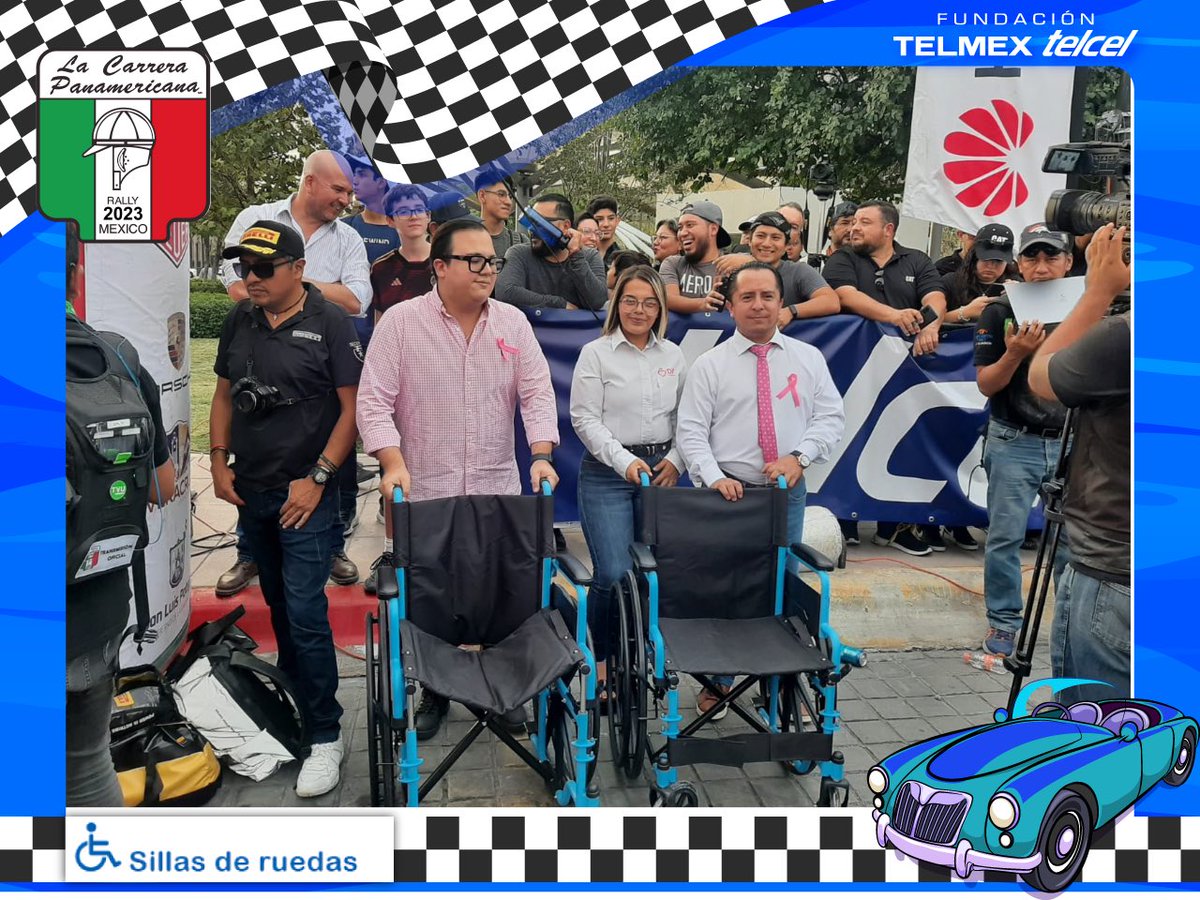 fundaciontelmex's tweet photo. ✨Mejorar la calidad de vida de los mexicanos, es parte de nuestra misión✨

En #Monterrey, durante el marco de la @panaoficial y acompañados del @DIFNuevoLeon, realizamos la entrega de nuestras #SillasDeTuedas a las personas que más lo necesitan. 🚗🏁🦽🇲🇽😉 https://t.co/zhY4gEG7Br