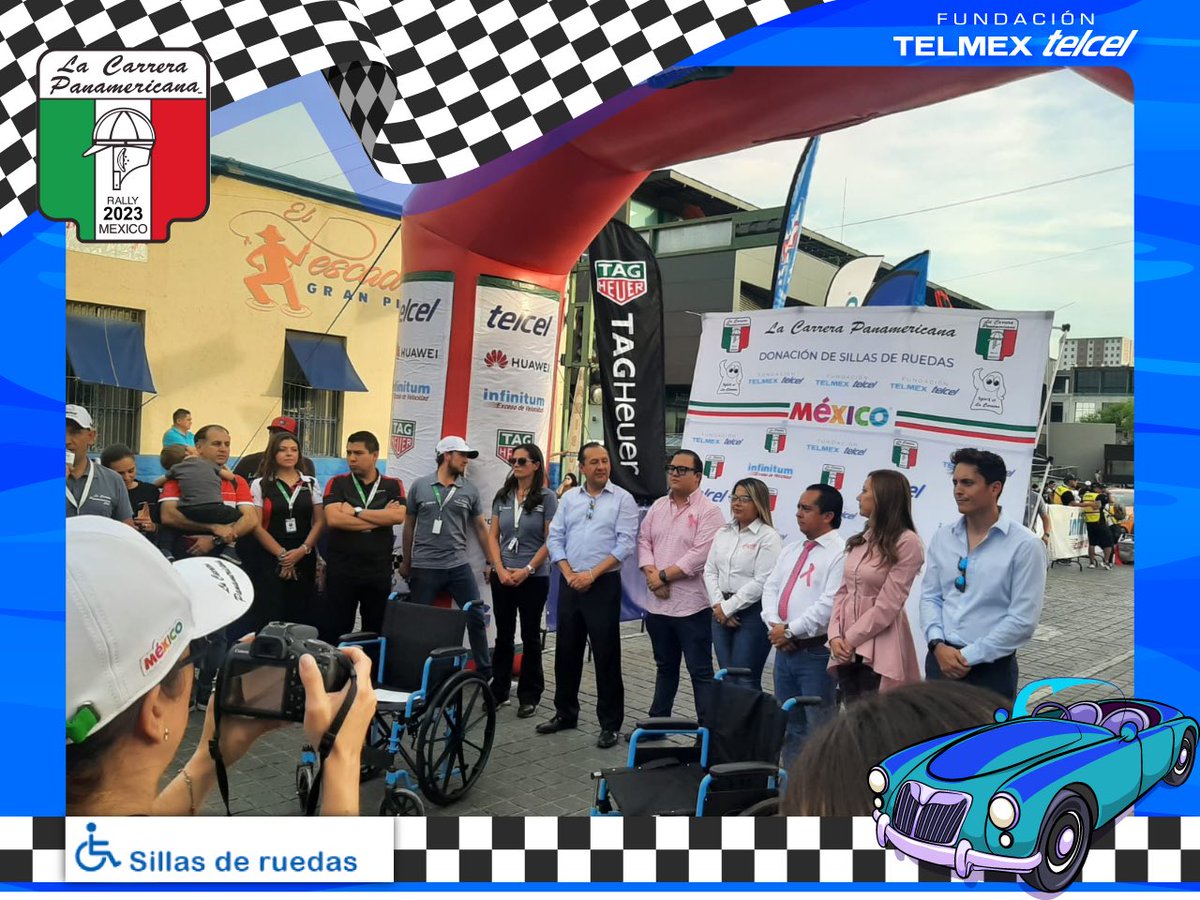 fundaciontelmex's tweet photo. ✨Mejorar la calidad de vida de los mexicanos, es parte de nuestra misión✨

En #Monterrey, durante el marco de la @panaoficial y acompañados del @DIFNuevoLeon, realizamos la entrega de nuestras #SillasDeTuedas a las personas que más lo necesitan. 🚗🏁🦽🇲🇽😉 https://t.co/zhY4gEG7Br