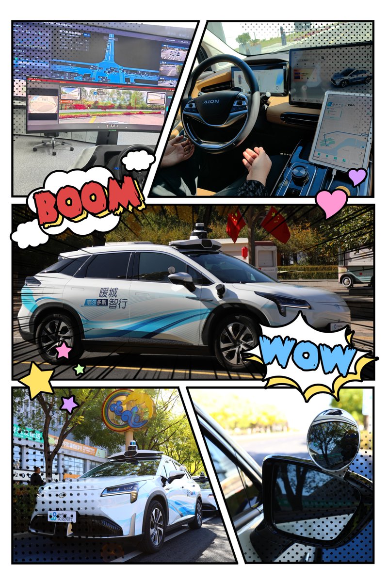 DiscoverOrdos's tweet photo. Full of tech innovation! Kangbashi now boasts self-driving taxi! These vehicles are all-electric, equipped with lasers, high-precision cameras, and an array of sensors to capture the 3D world around them. They can speed up to 65 km/h! Ready to take a ride?ππ¦ #OrdosFocus https://t.co/Dc6pdHEjuF